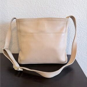 Vintage 1996 Coach Sonoma Pocket Zip Natural Grain Leather (4924) Crossbody Bag